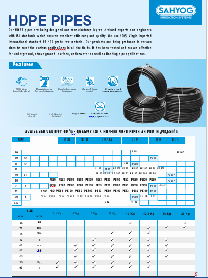 HDPE PIPES