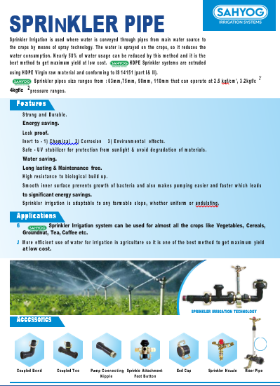 SPRINKLER PIPES